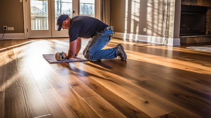 Pine Bluffs CO Hardwood Floor Install
